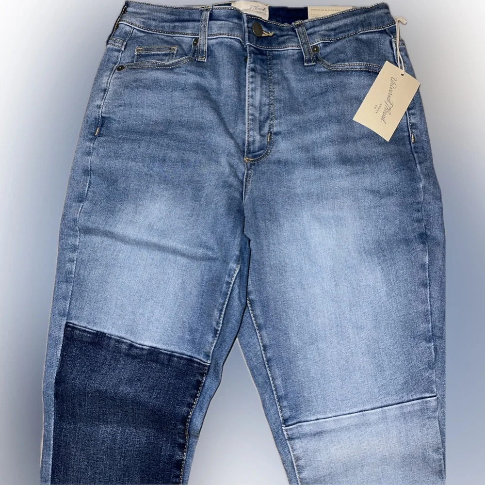 Women's High-Rise Skinny Patched Jeans - Universal Thread Light Wash - Picture 5 of 8